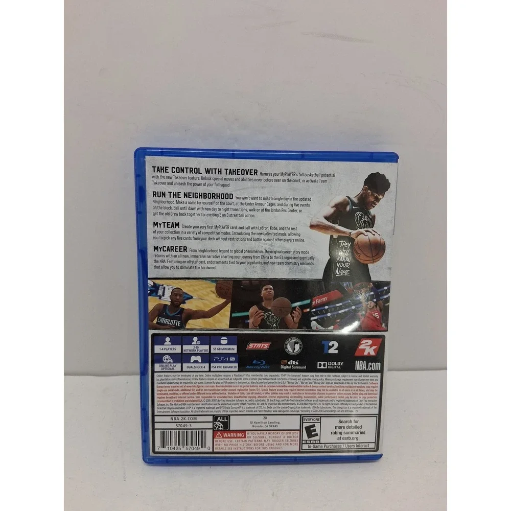 NBA 2K19 Sony PlayStation 4 PS4 Basketball Video Game Giannis Antetokounmpo